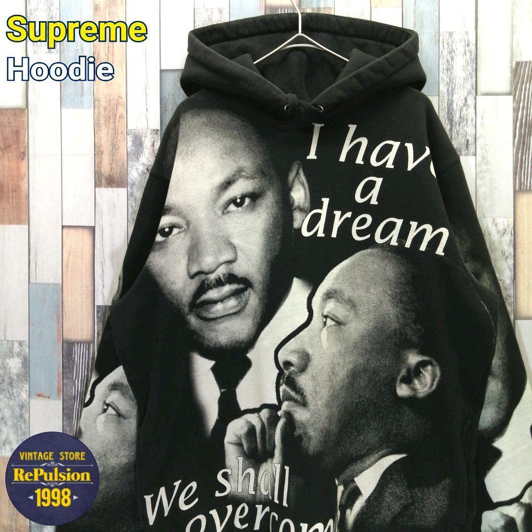 Supreme　シュプリーム　パーカー　キング牧師　総柄