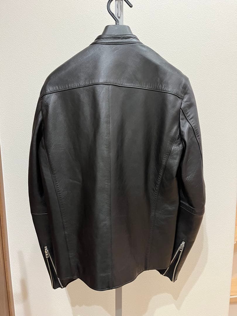 ブラックレザーライダースジャケット