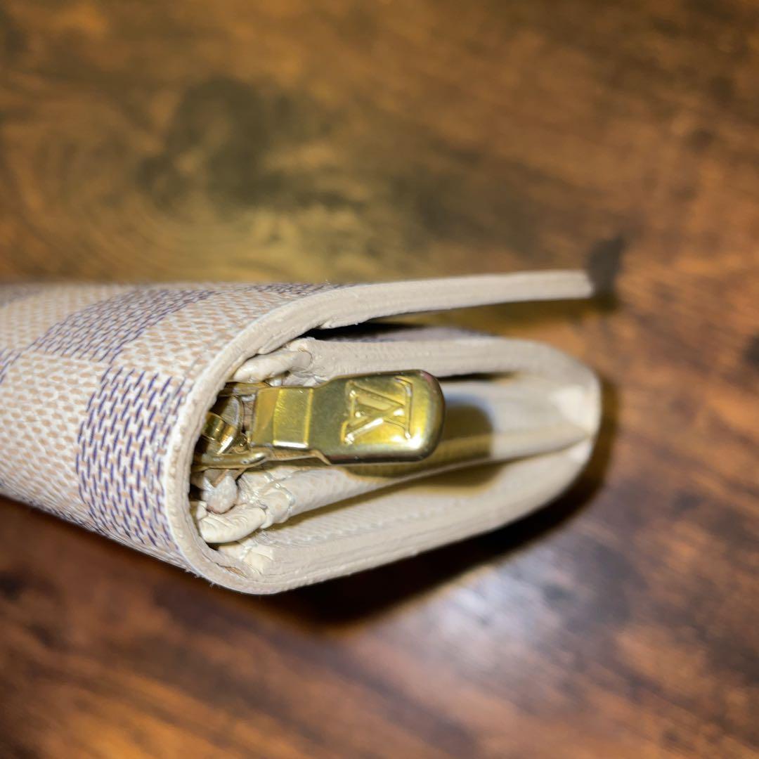 ルイヴィトン ダミエ 財布 ホワイト×グレー