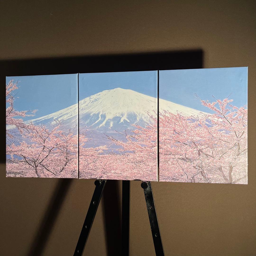 キャンバス プリントアート 富士と桜  インテリア 絵画