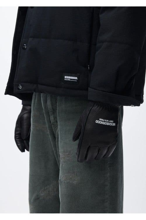 小物 NEIGHBORHOOD Leather Boa Groves BLACK