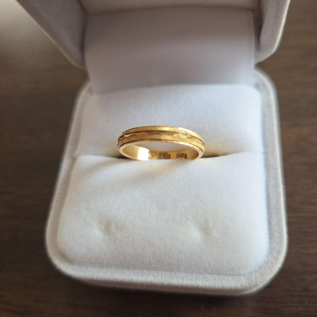 18K ♪指輪　2g 　ダイヤモンドカット