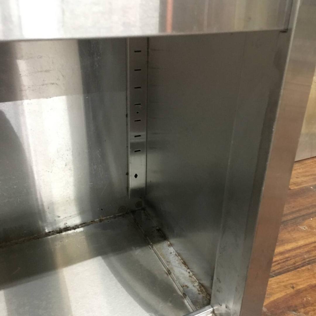 ステンレス 天吊り 戸棚 W150×D35×H45cm 棚 天板吊り 天吊り棚