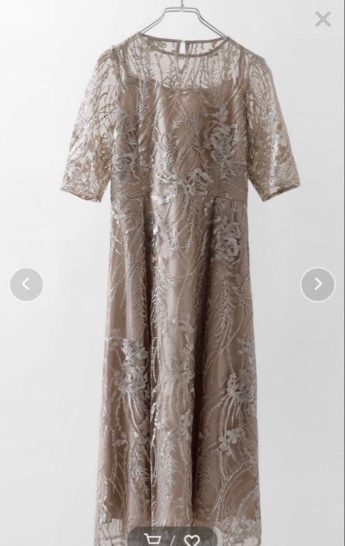 niana パーティドレス　お呼ばれドレス　ベロアリボンセット