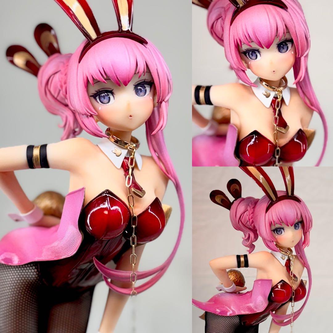 ち*こ様 初音ミク　巡音ルカ　フィギュア　リペイント　バニーver ゴールドパー