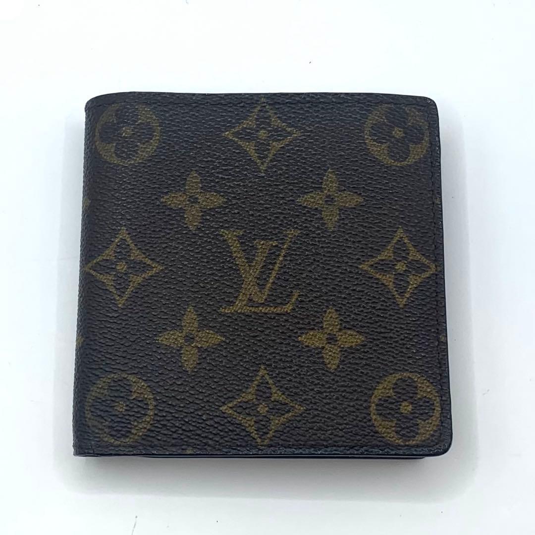 ルイヴィトン 二つ折り財布 ポルトフォイユ マルコ モノグラム コンパクト財布