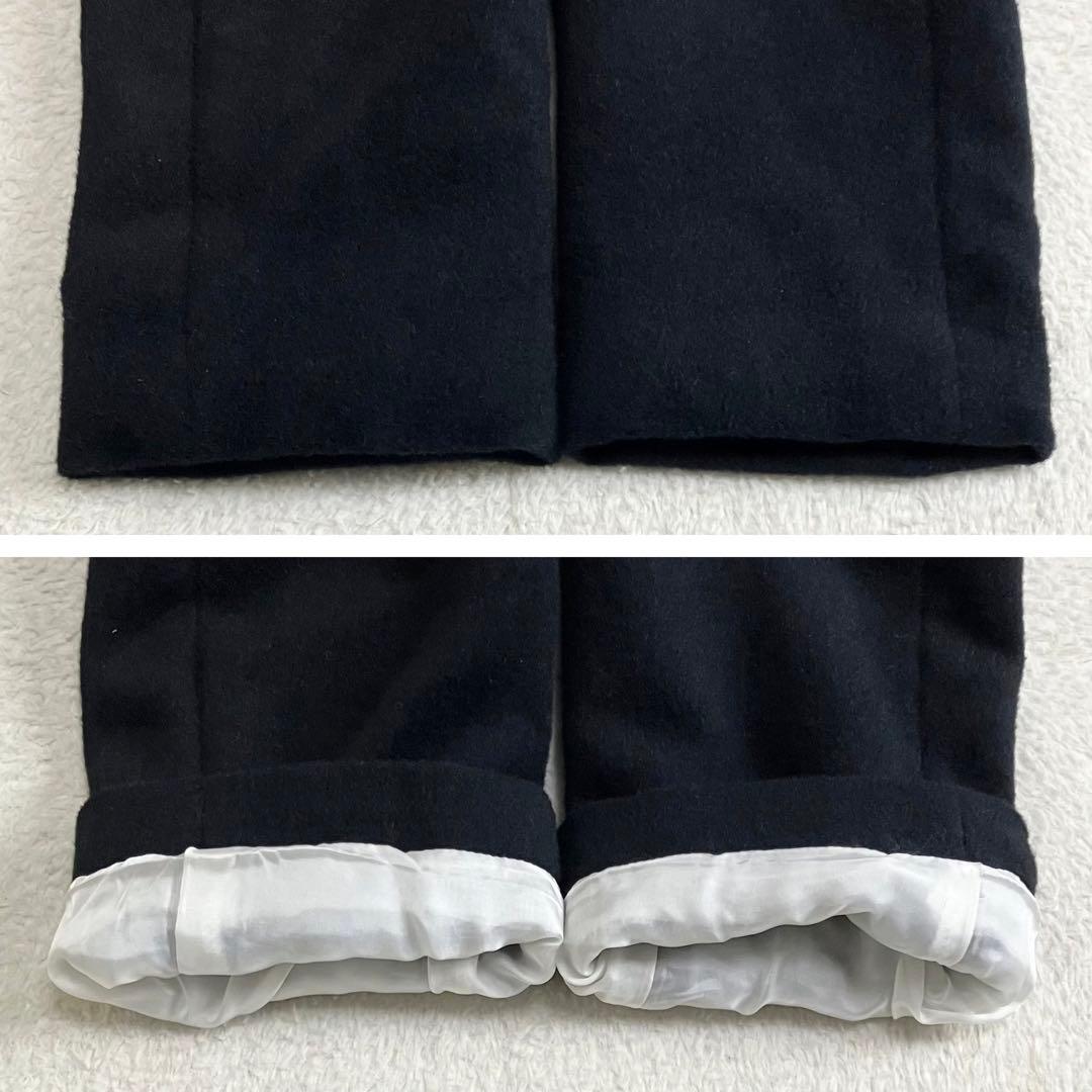 bajra バジュラ　アンゴラ　ウール　チェスターコート　ブラック　3