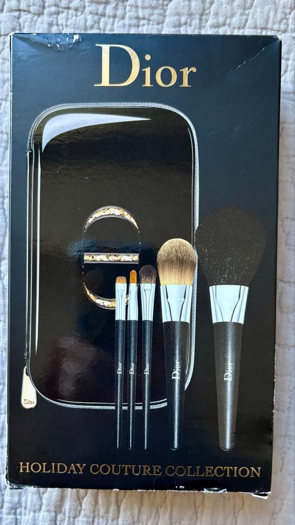 愛*美様 Dior ポーチ付きメイクブラシ5本セット 【未使用品】