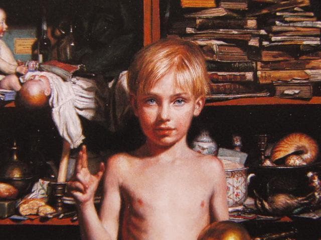 古吉弘、画室のモデル、希少な画集より、新品高級額、額装付、状態良好