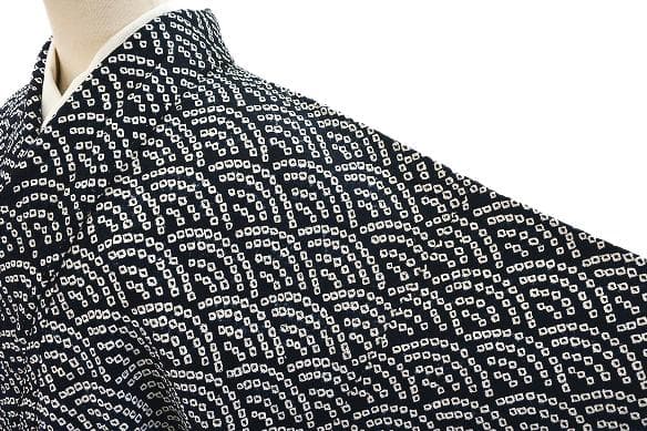 ★専用★美品 小紋 総絞り 黒 トールサイズ 身丈166cm 裄丈66cm 袷