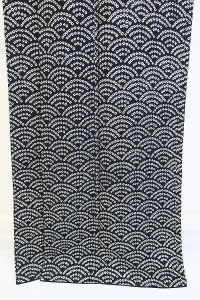 ★専用★美品 小紋 総絞り 黒 トールサイズ 身丈166cm 裄丈66cm 袷