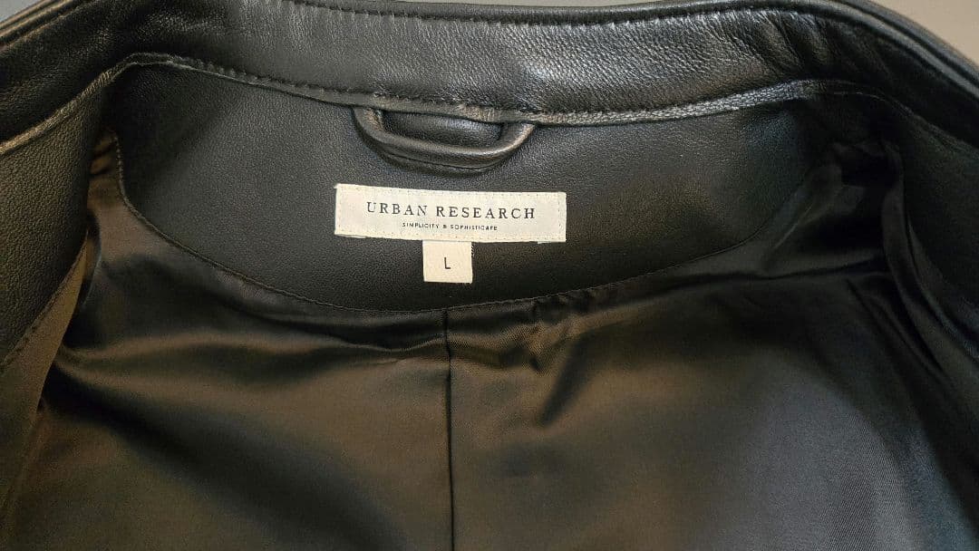 アーバンリサーチ　UKラムレザーシングルライダース