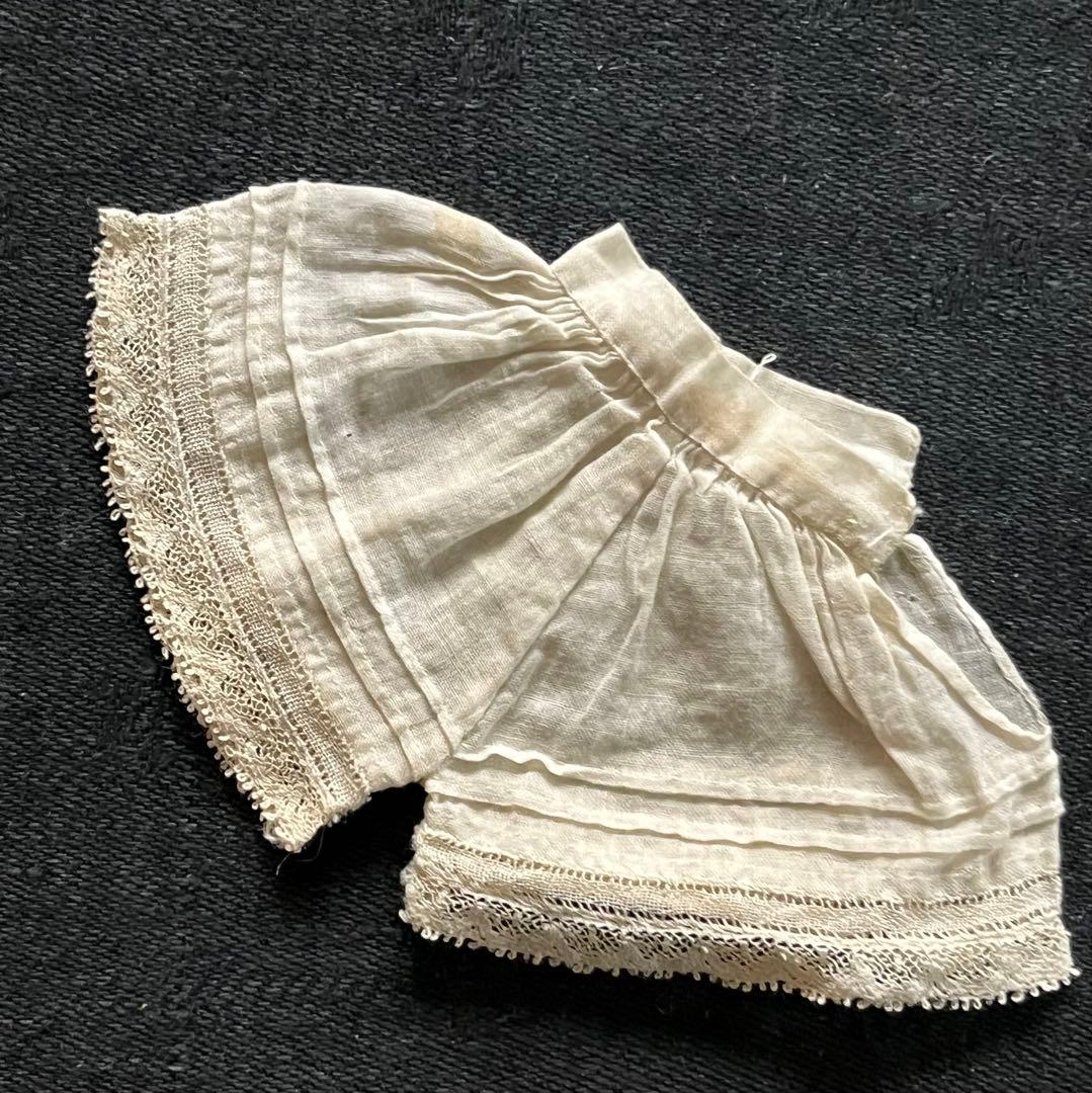 アンティークフランスフレンチビスクドール小さなドール用ドレスセットミニョネット