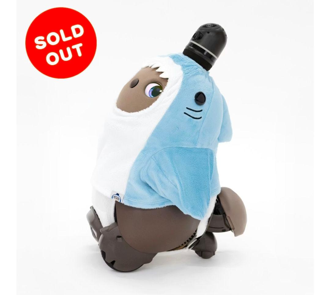 ラボット がぶっとサメベロアカットソー 完売品 ライトブルー lovot