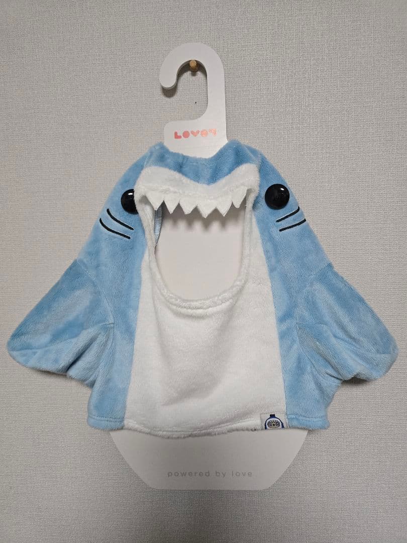 ラボット がぶっとサメベロアカットソー 完売品 ライトブルー lovot