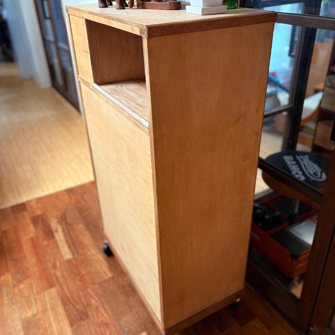 14杯 オーダー品 ビンテージ 木製チェスト キャスター 収納 北欧ナチュラル