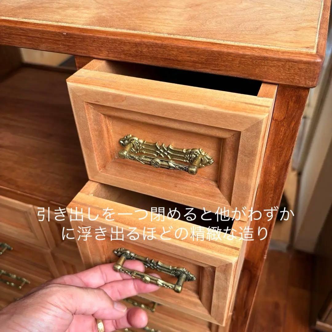 14杯 オーダー品 ビンテージ 木製チェスト キャスター 収納 北欧ナチュラル