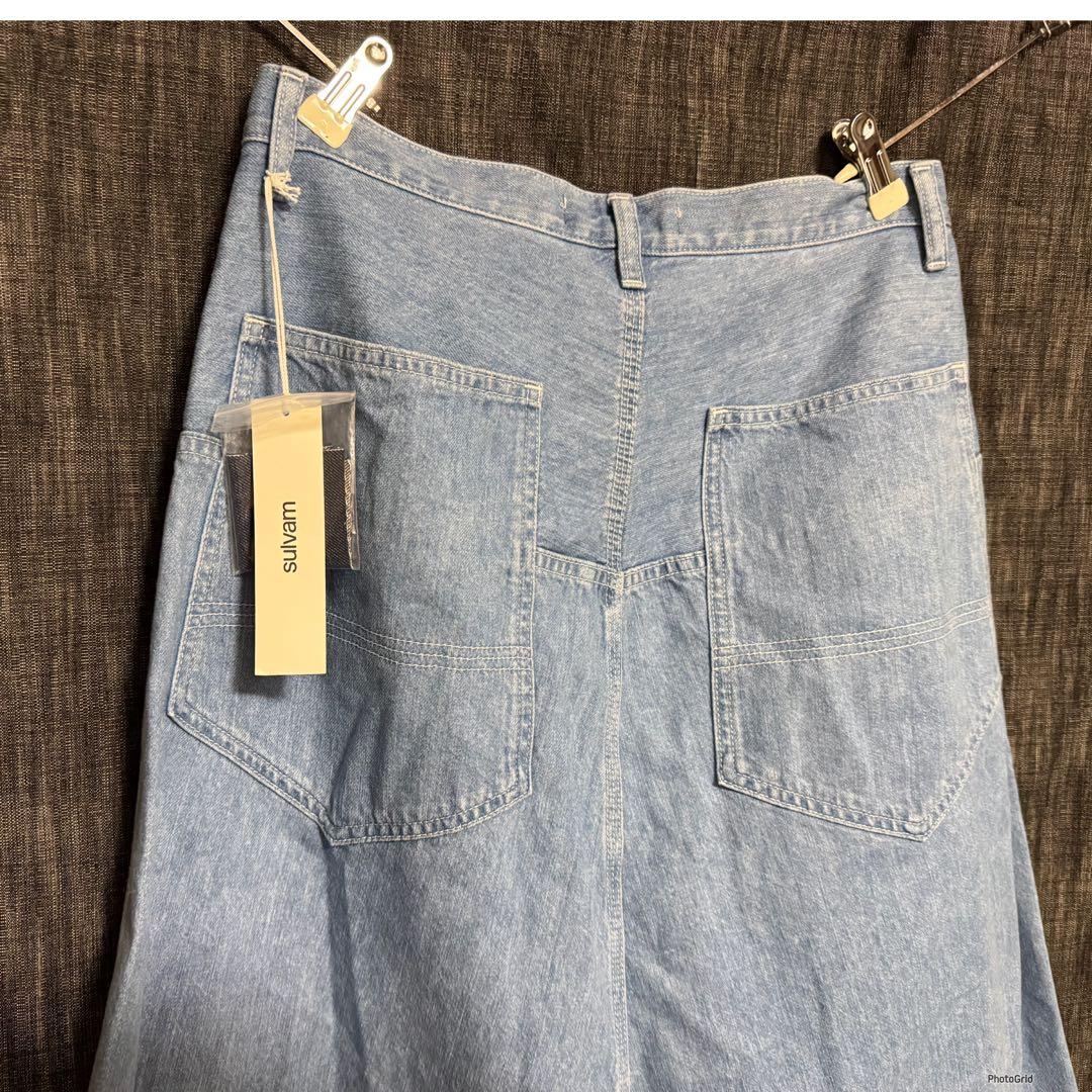 定価62700円 23SS sulvam サルエルデニムパンツ　S ジーンズ
