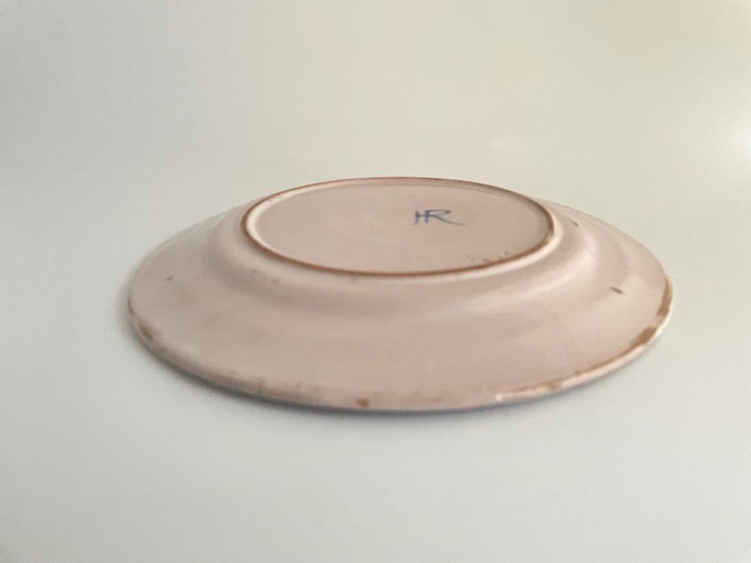 フランス　アンティーク　フルール・ド・リス陶器プレート