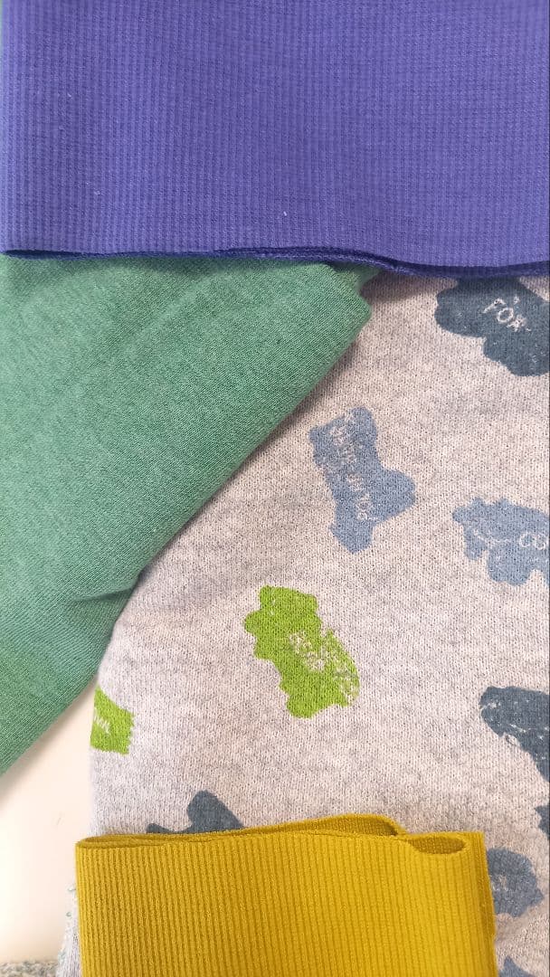 青、緑系の生地