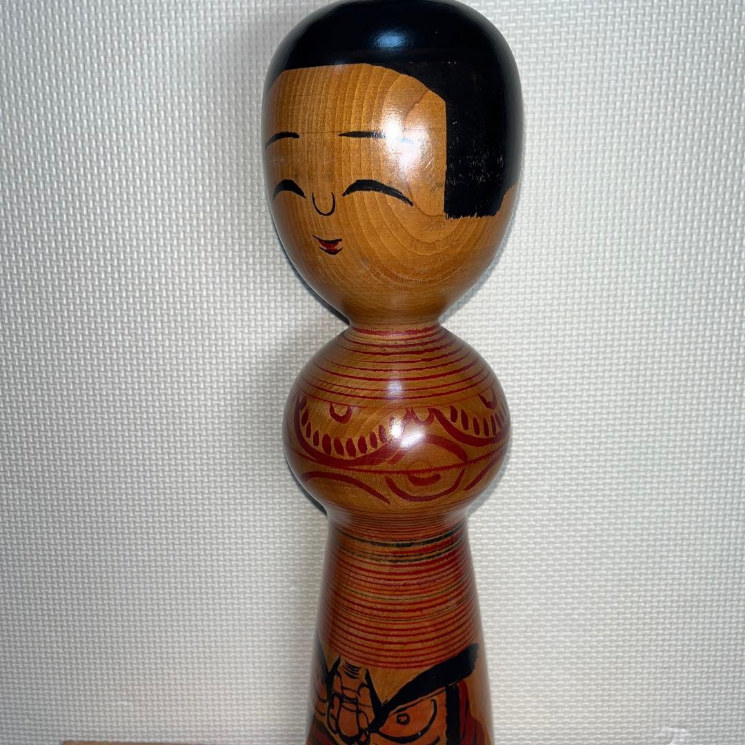 ⭕️伝統こけし　木地山こけし　ダルマこけし　⭕️超レアこけし　現代の名工　小椋久太郎
