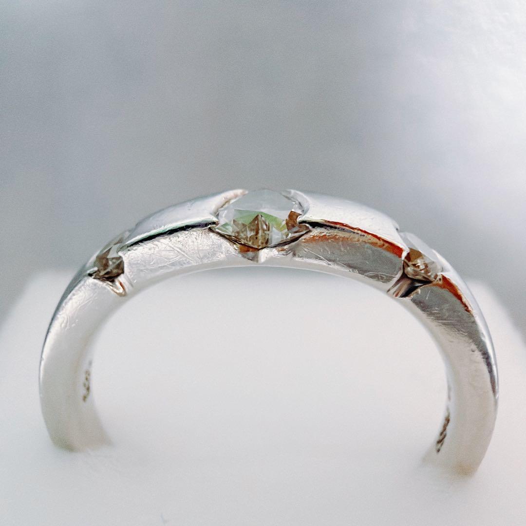 【極大ハート】スタージュエリー Pt950 ダイヤ0.30ct リング 10号