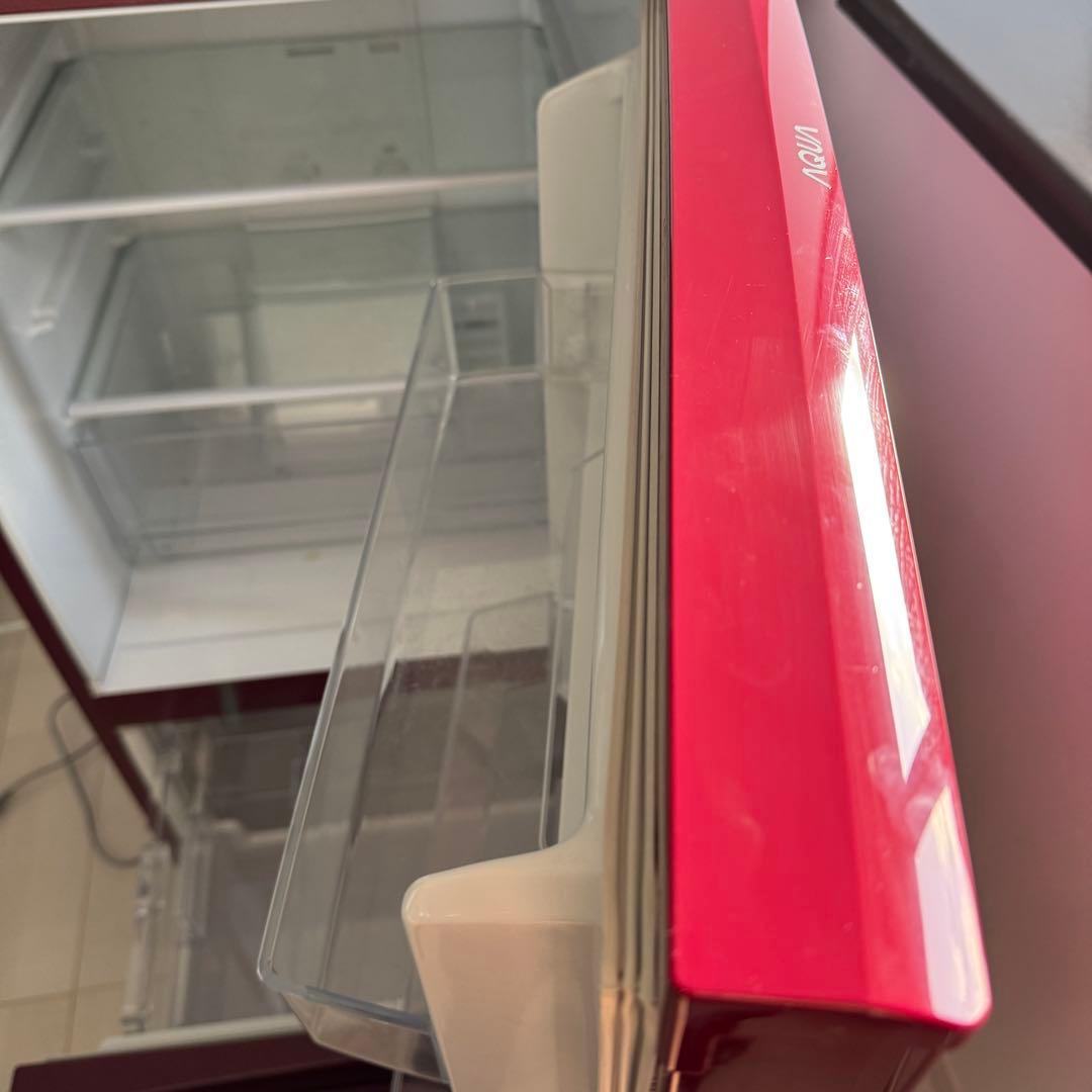 中古2ドア 冷蔵庫 アクア aqa-16g 2018年製 取扱説明書あり