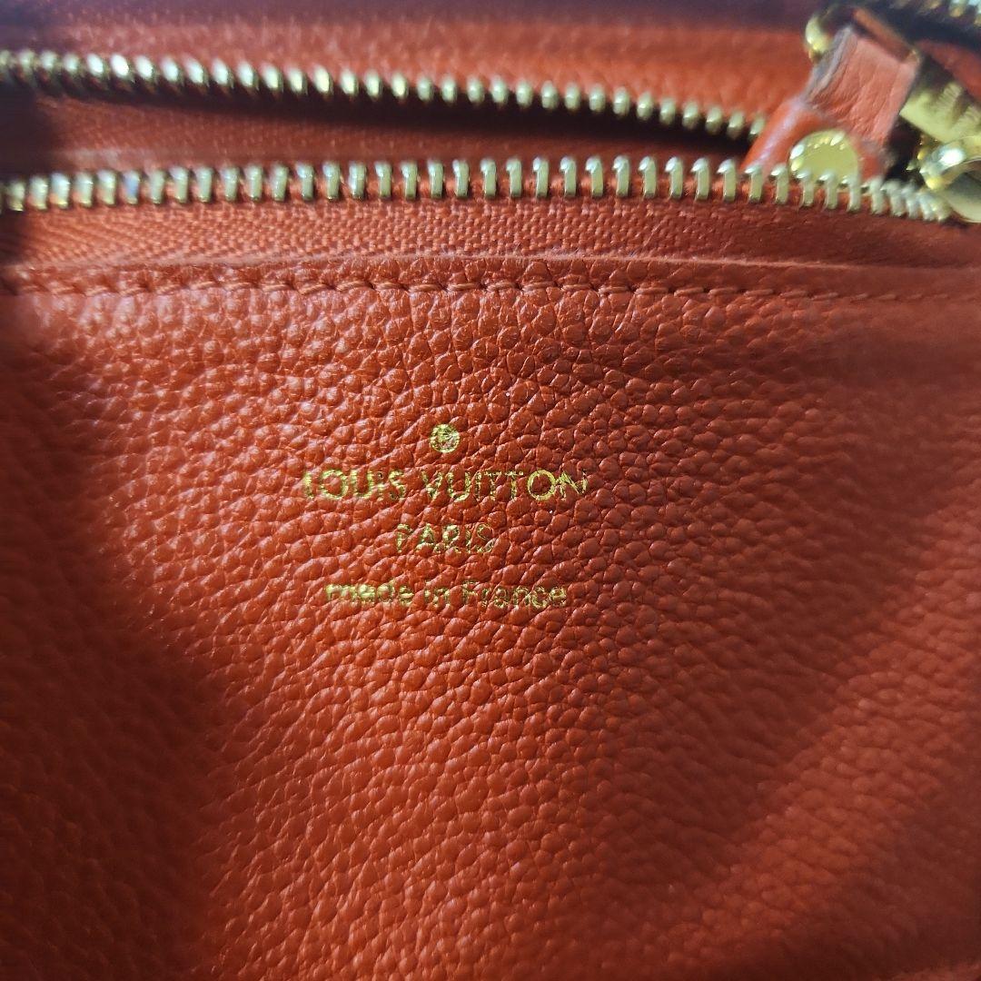 ルイヴィトン ポルトフォイユ スクレット モノグラム ジッピー M93432　赤