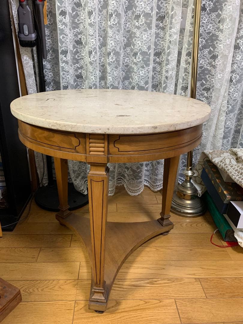 クラシック大理石サイドテーブル