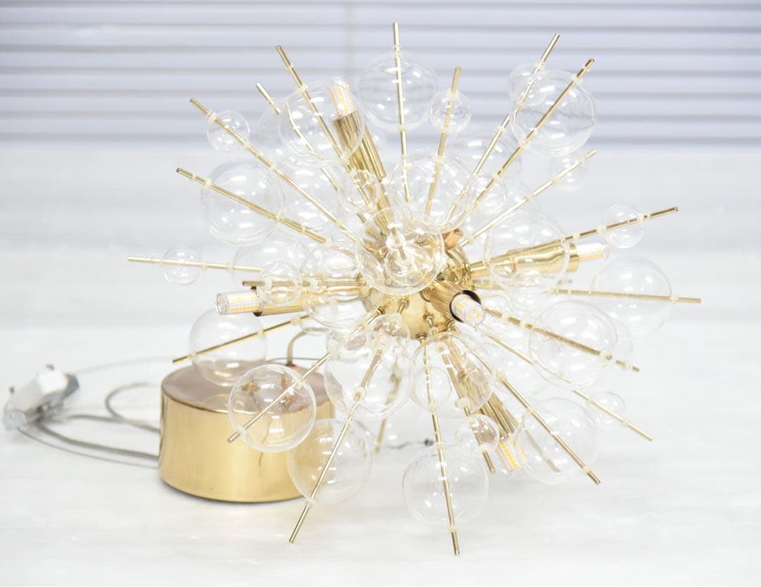 バブルシャンデリア ゴールド 6灯