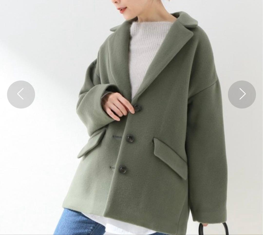 ティッカ　シングルコート　テントコート　グリーン　ゆったり✨