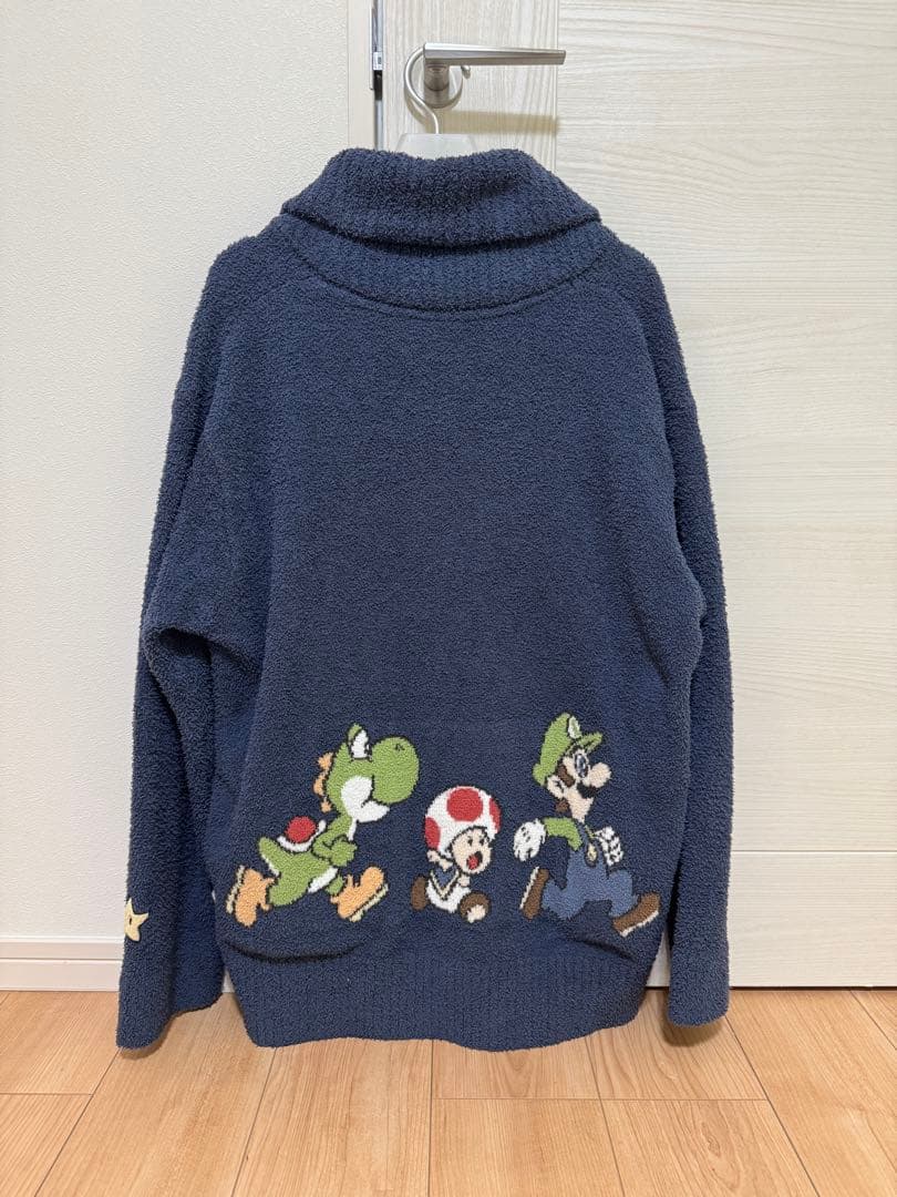 即購入⭕️ ジェラートピケ スーパーマリオ ジャガードショールカーディガン