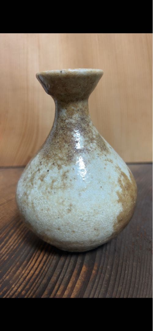 李朝後期　雨漏白磁徳利