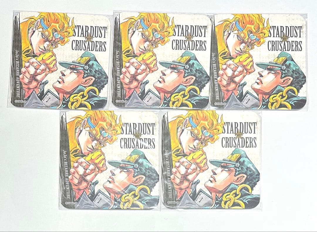 ジョジョの奇妙な冒険 アートコースター 空条承太郎＆DIO 5枚セット