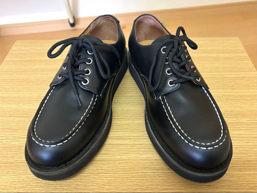 新品未使用　ユナイテッドアローズ　モックトゥレザーシューズ　ブラック　26cm