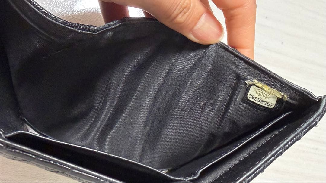 正規品 使用感あり CHANEL ボーイシャネル 三つ折り財布 Wallet