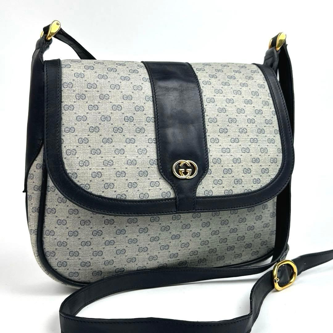 専用■グッチ ショルダーバッグ マイクロGG インターロッキング ゴールド金具
