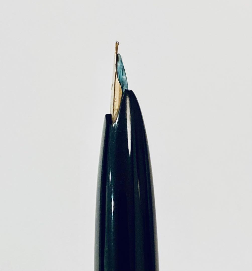 ペン先18K◆プラチナ 高級万年筆 Platinum ショート 18金 ブラック