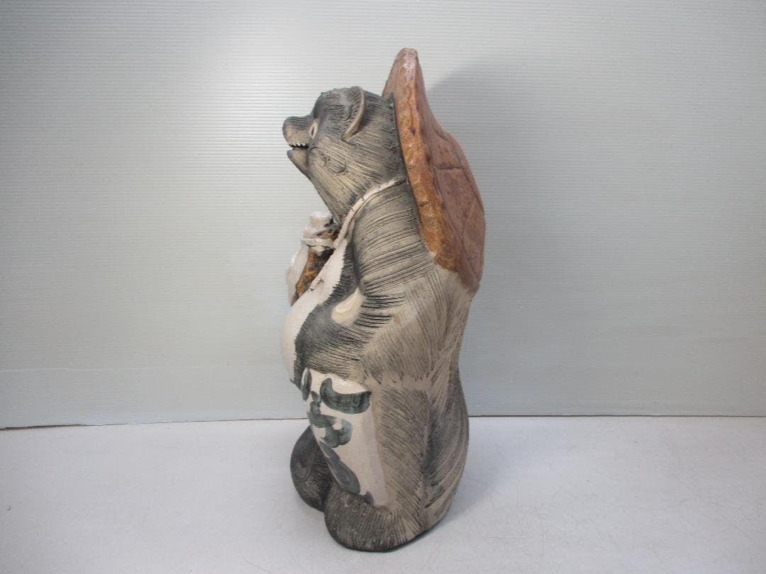 信楽焼 たぬき 置物 高さ約55cm 商売繁盛 縁起物 開運 陶器 狸オブジェ