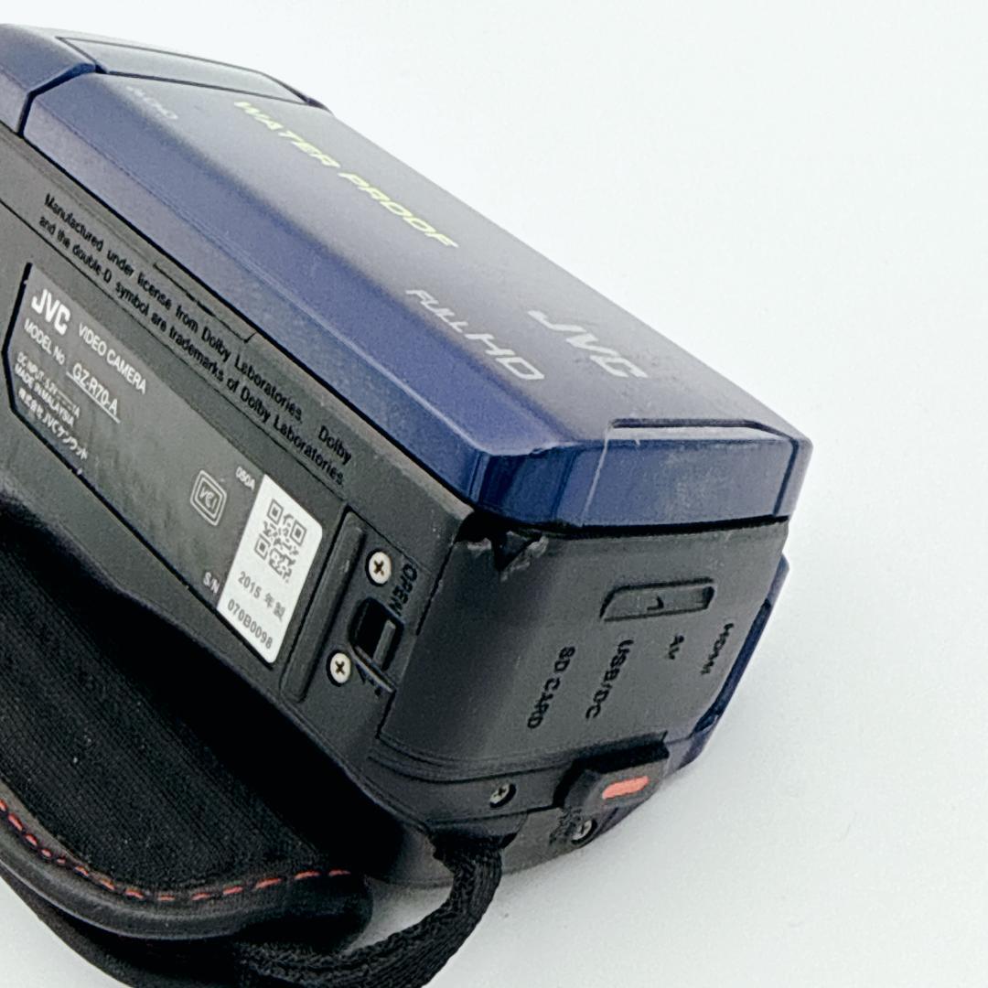 【概ね美品】JVC Everio GZ-R70-A 防水 ビデオカメラ ブルー