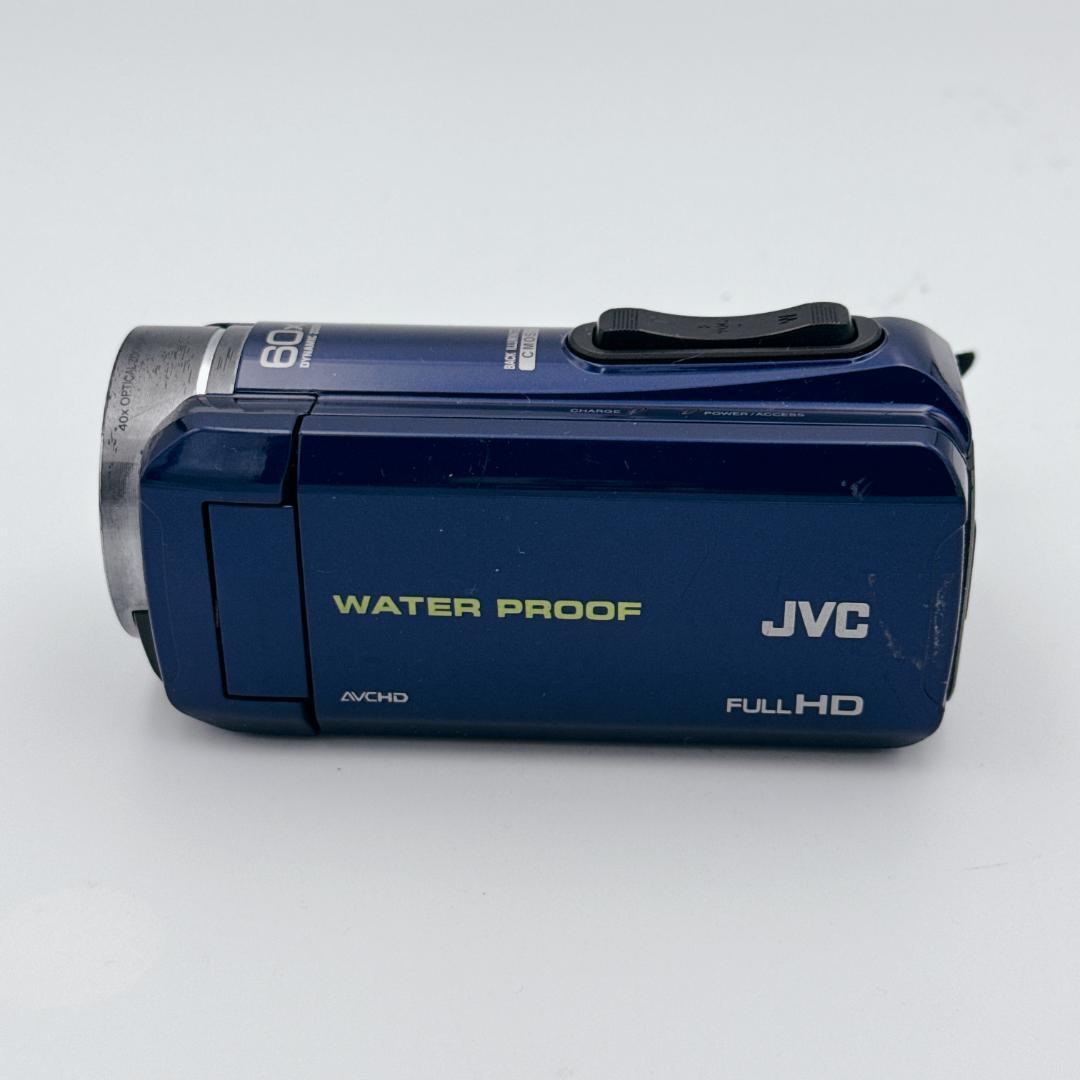 【概ね美品】JVC Everio GZ-R70-A 防水 ビデオカメラ ブルー