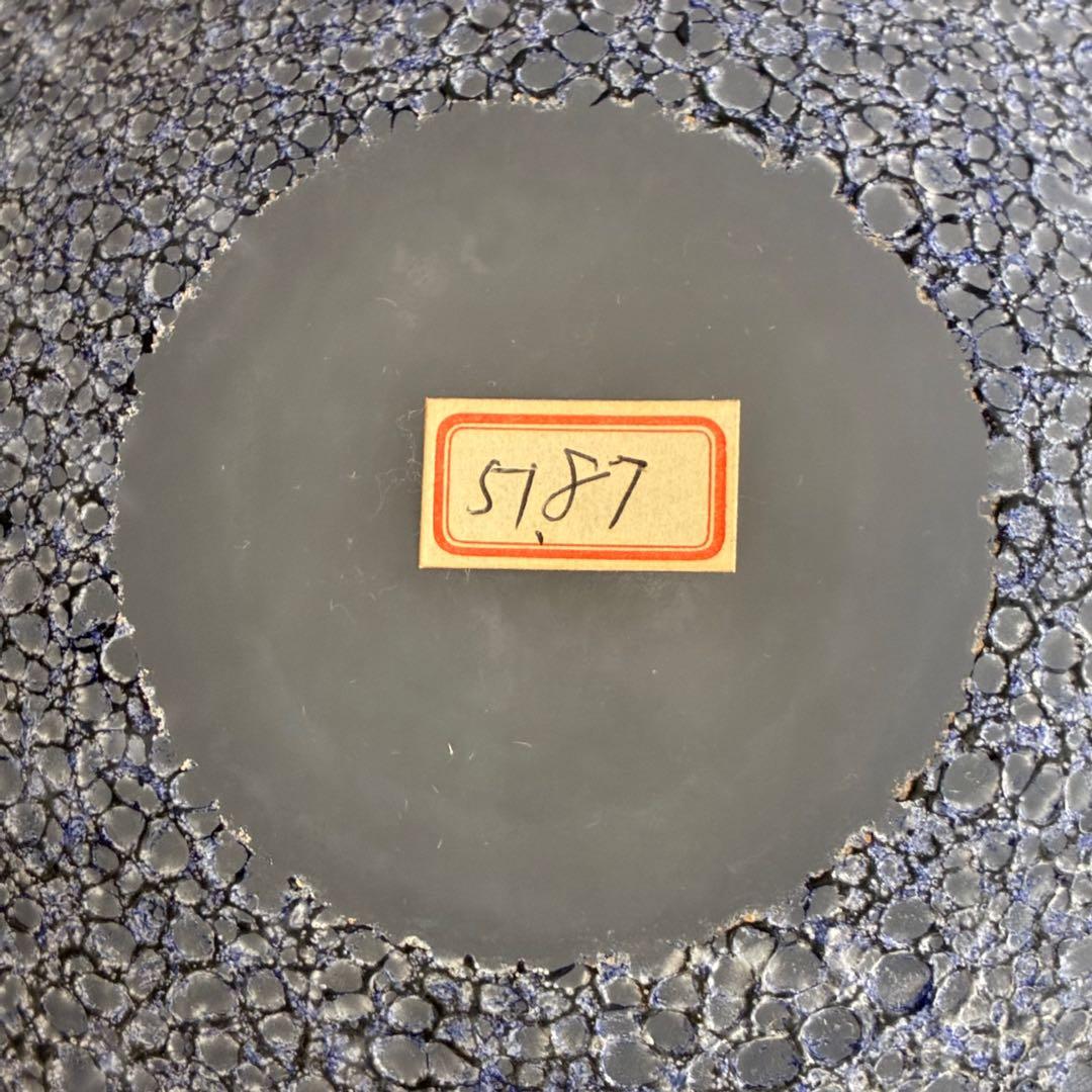 【宙吹きガラス/壱谷 旭・作】コバルト変 大鉢 共箱付き