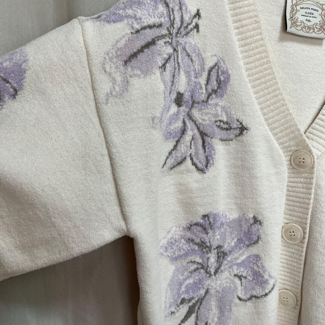 【ジェラピケ】MUCHA リリージャガード　カーディガン