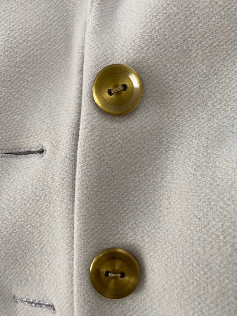 LANVIN en Bleu ライトグレー チェスターコート