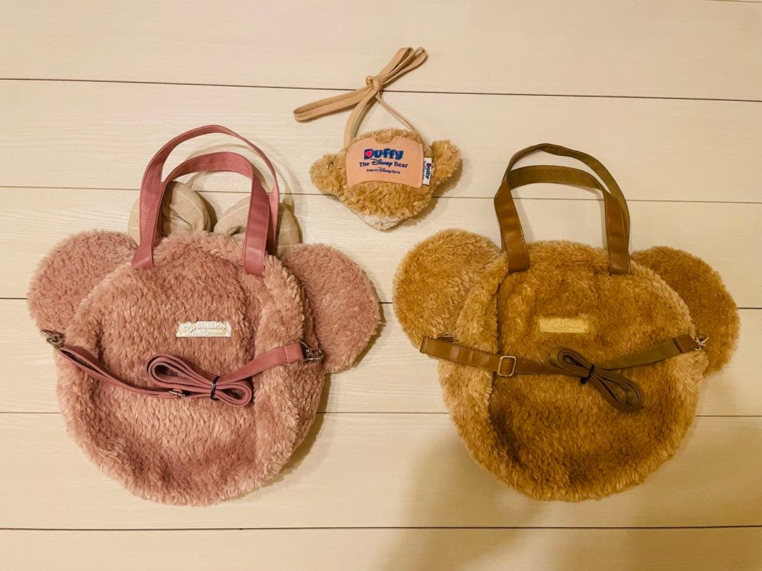超美品★ディズニーリゾート　ダッフィー　シェリーメイ　3wayバッグ&ポシェット