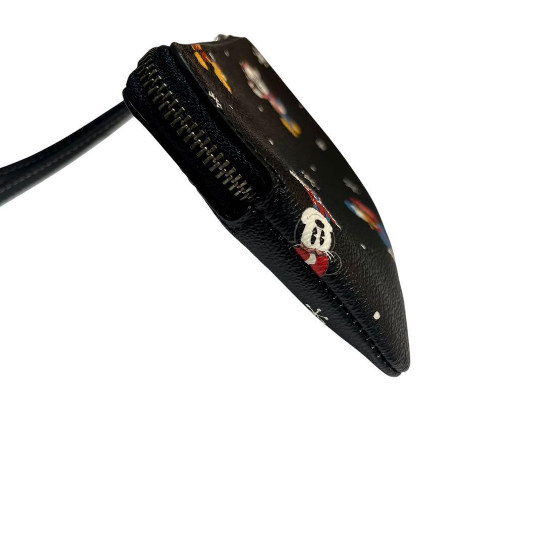 人気　コーチ COACH ポーチ ディズニー コラボ　ブラック　ケース