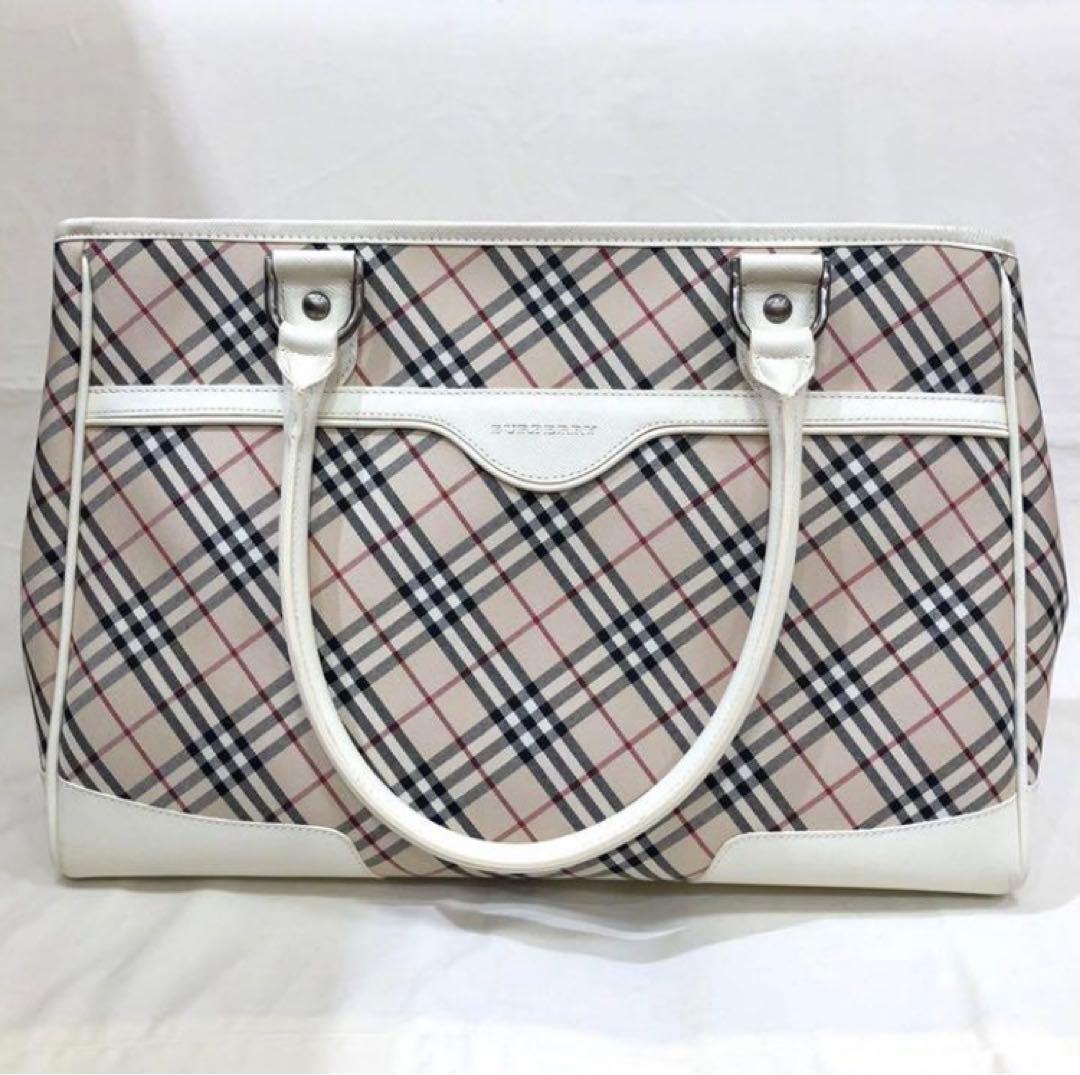 バーバリー　チェック柄　ハンドバッグ