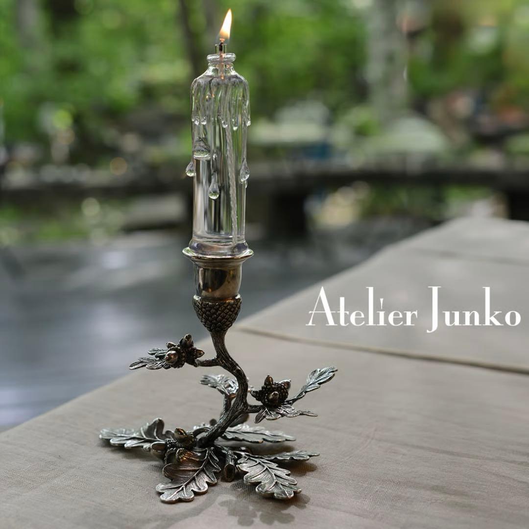 アトリエジュンコ オイル キャンドル ホルダー スタンド オリーブ