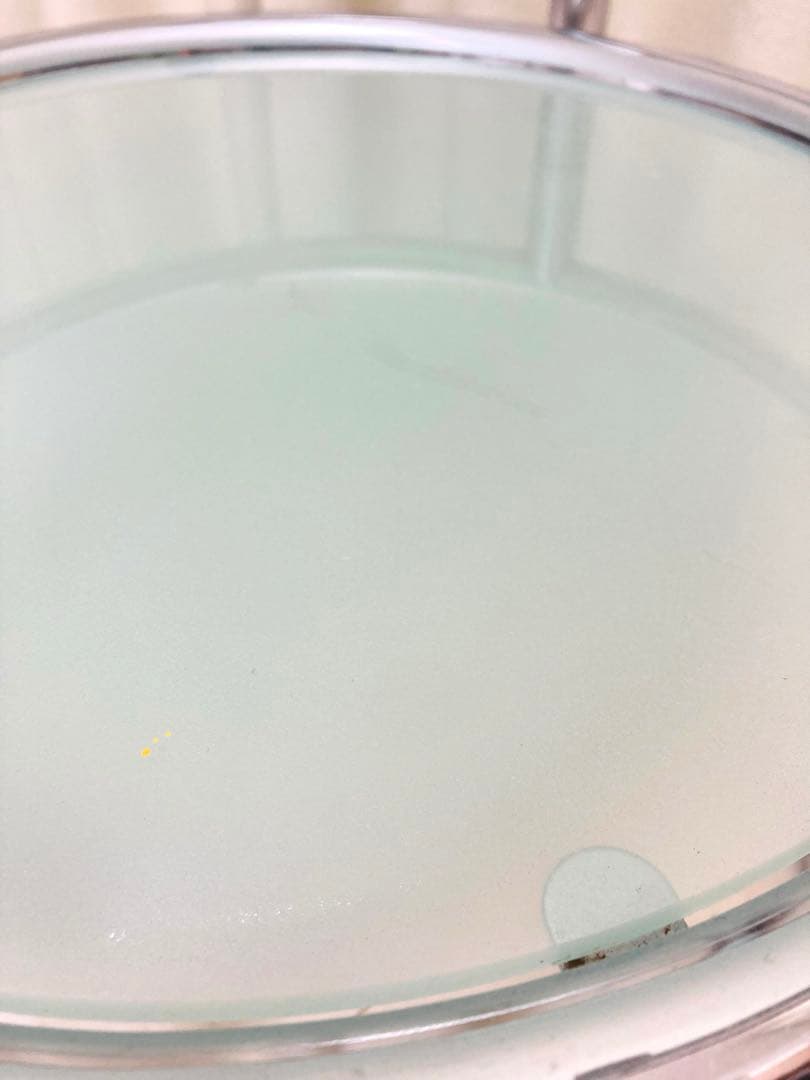 ミッドセンチュリー　ガラステーブル　4段　可変式　丸テーブル　インテリア