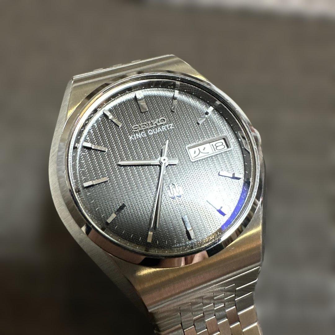 ア*イ様 SEIKO キングクォーツ 腕時計 5856 5855-8000極美品